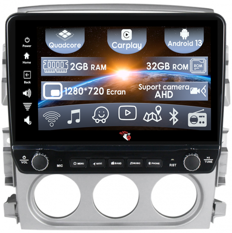 Liana 2004-2008 - Navigatie dedicata Liana 2004-2008 cu butoane rotative model 2024, 9 Inch, 2GB RAM 32GB ROM, Quadcore, Android 13, WiFi, Bluetooth, Magazin Play