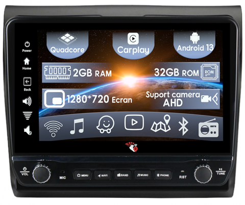 Swift 2003-2010 - Navigatie dedicata Suzuki Swift 2003-2010 cu butoane rotative model 2024, 10 Inch, 2GB RAM 32GB ROM, Quadcore, Android 13, WiFi, Bluetooth, Magazin Play