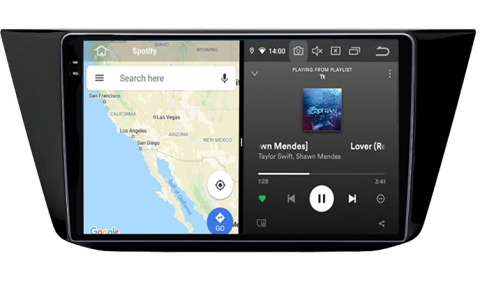 Navigatie dedicata Volkswagen Touran 2015+, 12GB RAM 256GB ROM, Android 13, Rezolutie 2K, Display QLED, 10.1", DSP, Carplay, Android Auto, Internet, Youtube, Waze, Wi Fi, USB [2]