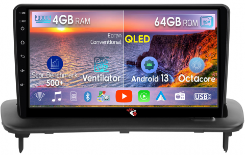 Volvo - Navigatie dedicata Volvo S40 C30 C70 2004-2013, 4GB RAM 64GB ROM, Octacore, Android 13, Display QLED 9", DSP, Carplay, Android Auto, Internet, Youtube, Waze, WIFI, Bluetooth