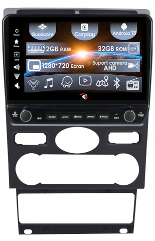 Mondeo 3 2000-2007 - Navigatie dedicata Mondeo 3 2000-2007 cu butoane rotative model 2024, 9 Inch, 2GB RAM 32GB ROM, Quadcore, Android 13, WiFi, Bluetooth, Magazin Play