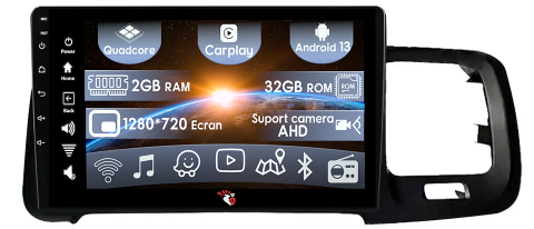 Volvo - (Resigilata) Navigatie dedicata Volvo S60 V60 2011-2020, 2GB RAM 32GB ROM, Quad Core, Display 9" IPS Full HD, Carplay, Android 13, Bluetooth, Magazin Play, Suport camere AHD