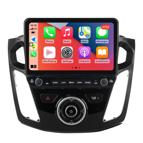 Focus 3 (2011-2018) - Navigatie dedicata Focus 2012-2018 cu butoane rotative model 2024, 4 GB RAM 64 ROM, Quadcore, Android 13, Display QLED, 9", DSP, Carplay, Android Auto, Internet, Youtube , Waze , WI-FI