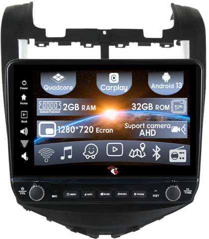 Aveo 2014-2017 - Navigatie dedicata AVEO 2014-2017 cu butoane rotative model 2024, 9 Inch, 2GB RAM 32GB ROM, Quadcore, Android 13, WiFi, Bluetooth, Magazin Play
