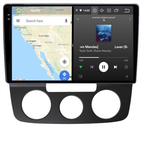 Navigatie dedicata Volkswagen Bora 2008-2012, 12GB RAM 256GB ROM, Android 14, Rezolutie 2K, Display QLED, 10", DSP, Carplay, Android Auto, Internet, Youtube, Waze, Wi Fi, USB [2]