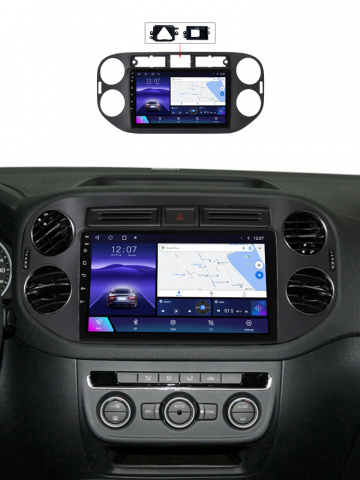 (Resigilata) Navigatie dedicata VW Tiguan 2007-2016, Golf 5/6+, 2GB RAM 32GB ROM, Quad Core, Display 9" IPS Full HD, Carplay, Android 14, Bluetooth, Magazin Play, Suport camere AHD [10]