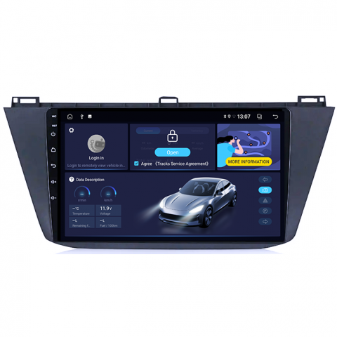 (Resigilata) Navigatie dedicata VW Tiguan 2017-2019, 2GB RAM 32GB ROM, Quad Core, Display 10" IPS Full HD, Carplay, Android 14, Bluetooth, Magazin Play, Suport camere AHD [4]