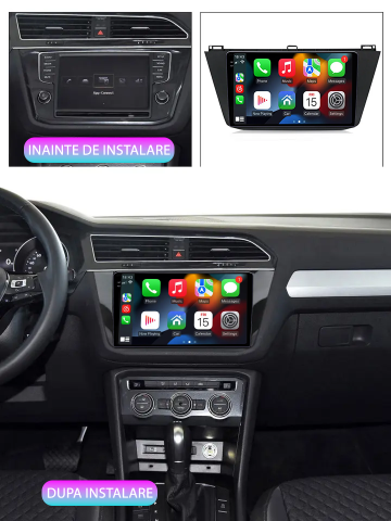 Navigatie dedicata VW Tiguan 2017-2019, 12GB RAM 256GB ROM, Android 14, Rezolutie 2K, Display QLED, 10", DSP, Carplay, Android Auto, Internet, Youtube, Waze, Wi Fi, USB [4]