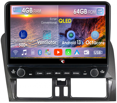 XC60 - Navigatie dedicata XC60 cu butoane rotative model 2024, 4 GB RAM 64 ROM, Quadcore, Android 13, Display QLED, 9", DSP, Carplay, Android Auto, Internet, Youtube , Waze ,
