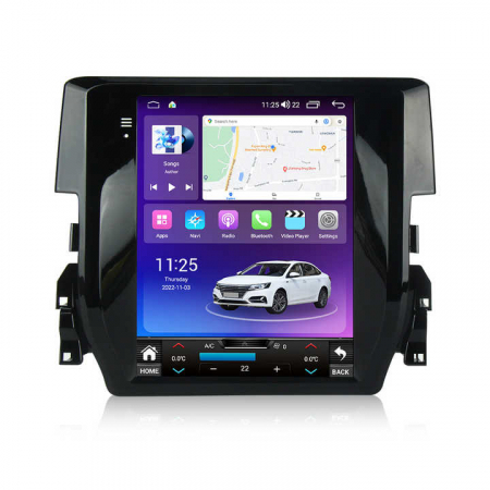 Civic (2016+) - Navigatie dedicata Honda Civic 2016- Tesla Style, 4GB RAM 64GB ROM, ANDROID 13, Carplay&Android Auto, 9.7 inch, Internet, Aplicatii, Waze