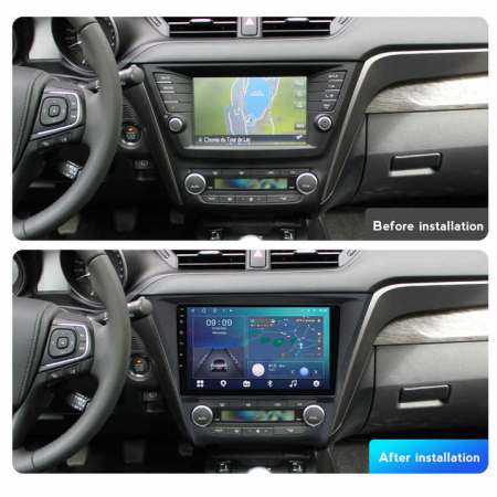 Navigatie dedicata Toyota Avensis Touring Sports, 4GB RAM 32GB ROM, Octacore, Android 14, Display QLED 1K 10", DSP, Carplay&Android Auto, SIM 4G, Bluetooth, Ventilator Activ [3]