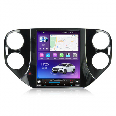 Volkswagen - Navigatie dedicata VW Tiguan 2010-2016 Tesla Style, 4+64 GB RAM, ANDROID 13, Carplay&Android Auto, 9.7 inch, Internet, Aplicatii, Waze