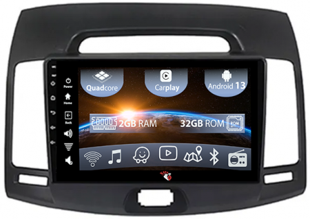 Elantra 2006-2011 - (Resigilata) Navigatie dedicata Hyundai Elantra 2006-2011, 2GB RAM 32GB ROM, Quad Core, Display 9" IPS Full HD, Carplay, Android 13, Bluetooth, Magazin Play, Suport camere AHD