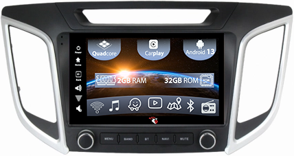 IX25 2015-2019 - (Resigilata) Navigatie dedicata Hyundai IX25 2015-2019 , Android 13, Wireless Carplay si Android auto 2 GB RAM 32 ROM, Display IPS, 9 inch, Microfon Extern