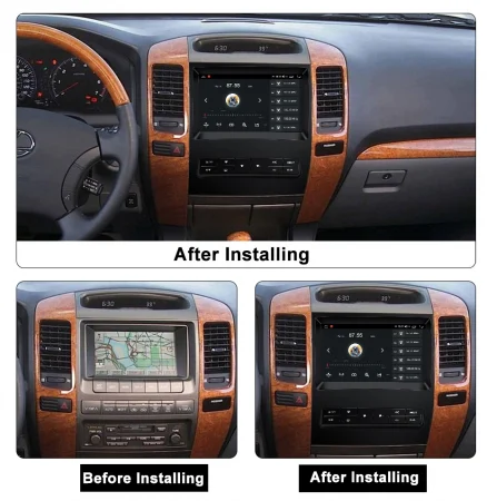 Navigatie Land Cruiser PradoLexus GX470 GX 470 J120 2002-2009, 8GB RAM 128GB ROM, Octacore, Platforma TS18, Android 14, Display QLED 9", Suporta camera 360", DSP, Carplay&Android Auto, SIM 4G, Vent [7]