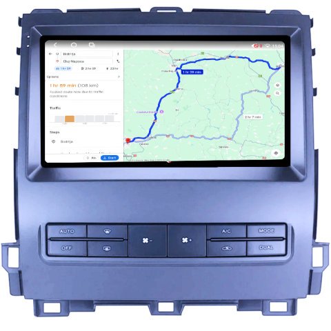 Navigatie Land Cruiser PradoLexus GX470 GX 470 J120 2002-2009, 8GB RAM 128GB ROM, Octacore, Platforma TS18, Android 14, Display QLED 9", Suporta camera 360", DSP, Carplay&Android Auto, SIM 4G, Vent [3]
