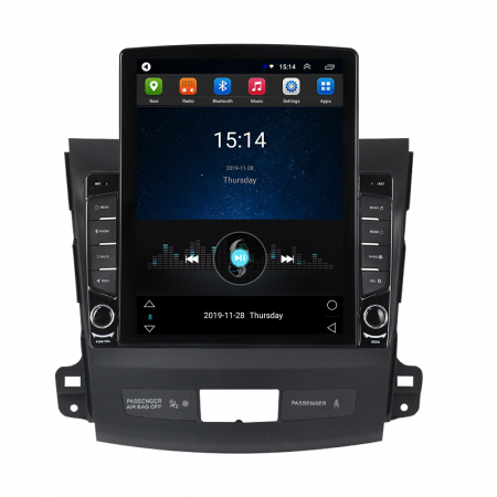 Mitsubishi - Navigatie dedicata Mitshubishi Outlander Peugeot 4007 Citroen C-cross Tesla Style 2006-2013 4GB RAM 64 ROM ANDROID 13