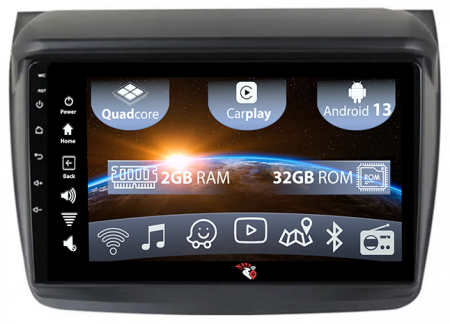 Mitsubishi - (Resigilata) Navigatie dedicata Mitsubishi L200 2008-2016, 9 Inch, 2GB RAM 32GB ROM, Android 13, WiFi, Bluetooth, Magazin Play, Camera Marsarier