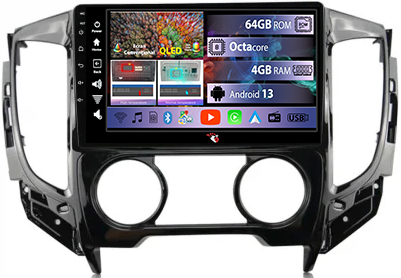 Mitsubishi - Navigatie dedicata Mitsubishi Pajero Sport 2006-2012, 4GB RAM 64GB ROM, Octacore, Android 13, Display QLED 9", DSP, Carplay, Android Auto, Internet, Youtube, Waze, WIFI, Bluetooth