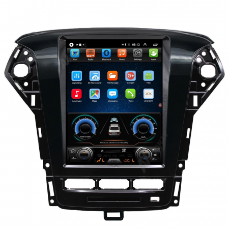 Mondeo 2010-2014 - Navigatie dedicata Ford Mondeo MK4 2010-2014, Tesla Style, 4GB RAM 64GB ROM, Android 13, Wi Fi, DSP, Internet, Waze, Carplay, Ecran 10 inch 2K