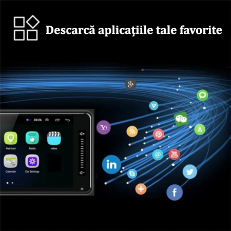 Navigatie dedicata Toyota, Universală, 4GB RAM 32 GB ROM Toyota Universală, 7 inch, Android 13, Display QLED 1280*720 [4]