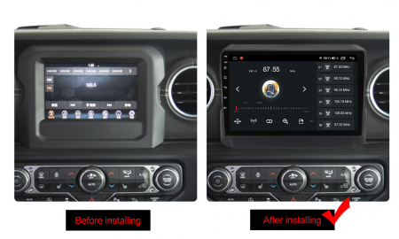 (Resigilata) Navigatie dedicata Jeep Wrangler 2018-2019, 2GB RAM 32GB ROM, Quad Core, Display 9" IPS Full HD, Carplay, Android 13, Bluetooth, Magazin Play, Suport camere AHD [3]