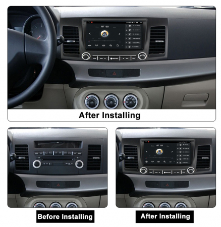 (Resigilata) Navigatie dedicata Mitsubishi Lancer 2007-2012, 2GB RAM 32GB ROM, Quad Core, Display 9" IPS Full HD, Carplay, Android 13, Bluetooth, Magazin Play, Suport camere AHD [4]
