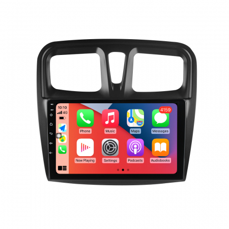 Logan 2014-2019 - Navigatie dedicata Renault Logan 2014-2019, 8GB RAM 128GB ROM, Octacore, Platforma TS18, Android 13, Display QLED 9”, Suporta camera 360º, DSP, Carplay&Android Auto, SIM 4G, Ventilator Activ
