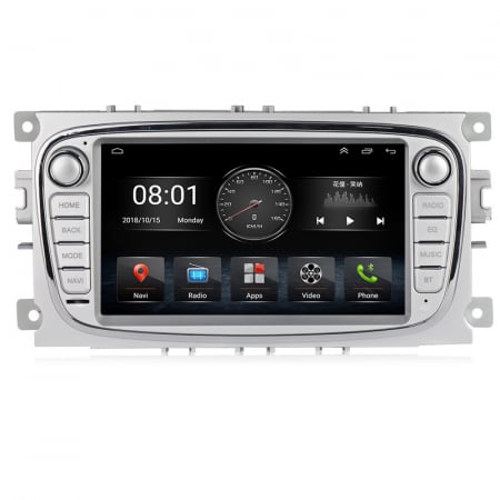 Focus (2004-2011) - (Resigilata) Navigatie dedicata Ford Mondeo Focus S Max Transit Tourneo, 2 GB RAM + 32 GB ROM, Android 13,Aplicatii , Waze , Wi Fi , Usb , Bluetooth , Mirrorlink