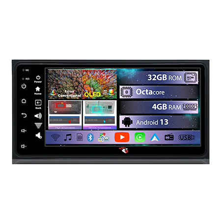 Toyota - Navigatie dedicata Toyota Hilux, RAV4, Prado, Corolla, Vios, 4GB RAM 32 GB ROM, QLED 1K, Octacore, 7 inch, Android 13