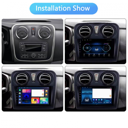 (Resigilata) Navigatie dedicata Dacia Logan 2 2012-2019, 2GB RAM 32GB ROM, Quad Core, Display 9" IPS Full HD, Carplay&Android Auto, Android 14, Suport camere AHD [1]
