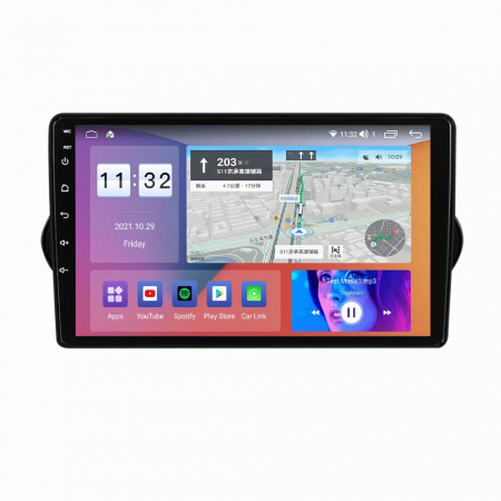 Navigatie dedicata Fiat Egea 2015-2018, 4GB RAM 64GB ROM, Octacore, Android 13, Display QLED 9", DSP, Carplay, Android Auto, Internet, Youtube, Waze, WIFI, Bluetooth [2]