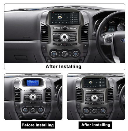 Navigatie dedicata Ford Ranger 2012-2014, 4GB RAM 32GB ROM, Octacore, Android 14, Display QLED 1K 9", DSP, Carplay&Android Auto, SIM 4G, Bluetooth, Ventilator Activ [4]