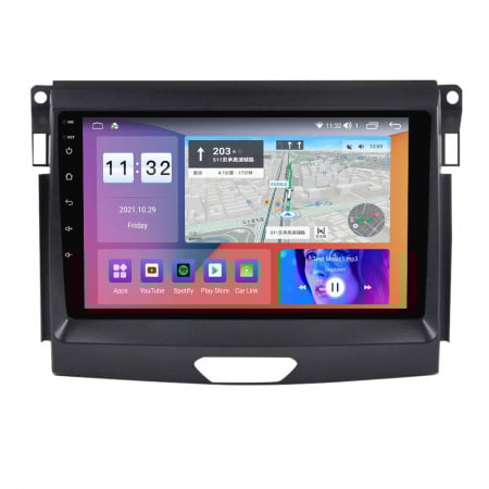 Navigatie dedicata Ford Ranger 2015-2020, 4GB RAM 32GB ROM, Octacore, Android 14, Display QLED 1K 9", DSP, Carplay&Android Auto, SIM 4G, Bluetooth, Ventilator Activ [3]