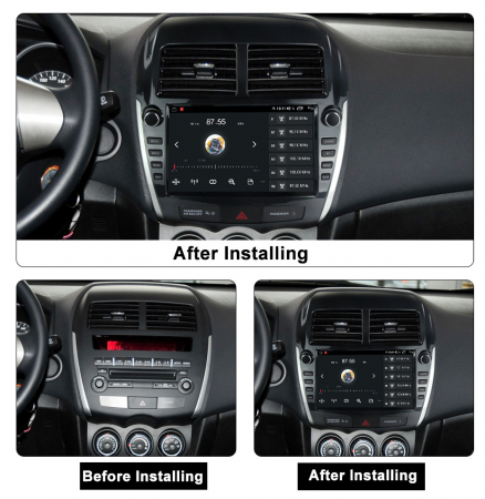 Navigatie dedicata Mitsubishi ASX 2010-2016, 4GB RAM 32GB ROM, Octacore, Android 14, Display QLED 1K 9", DSP, Carplay&Android Auto, SIM 4G, Bluetooth, Ventilator Activ [4]