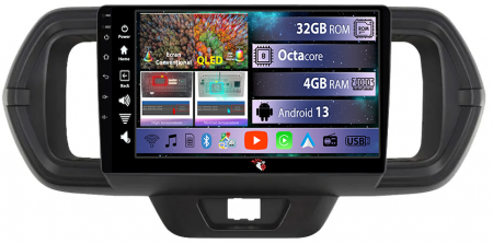 Passo 2016-2021 - Navigatie dedicata Toyota Passo 2016-2021, 4GB RAM 32GB ROM, Octacore, Android 14, Display QLED 1K 9", DSP, Carplay&Android Auto, SIM 4G, Bluetooth, Ventilator Activ