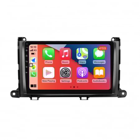 Navigatie dedicata Toyota Sienna 2009-2014, 4GB RAM 32GB ROM, Octacore, Android 14, Display QLED 1K 9", DSP, Carplay&Android Auto, SIM 4G, Bluetooth, Ventilator Activ [1]