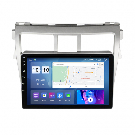 Navigatie dedicata Toyota Vios 2007-2012, 4GB RAM 32GB ROM, Octacore, Android 14, Display QLED 1K 9", DSP, Carplay&Android Auto, SIM 4G, Bluetooth, Ventilator Activ [3]
