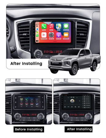 Navigatie dedicata Mitsubishi L200 2018-2020, 4GB RAM 64GB ROM, Octacore, Android 13, Display QLED 9", DSP, Carplay, Android Auto, Internet, Youtube, Waze, WIFI, Bluetooth [4]