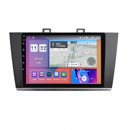 Navigatie dedicata Subaru Legacy Outback 2015-2018, 4GB RAM 64GB ROM, Octacore, Android 13, Display QLED 9", DSP, Carplay, Android Auto, Internet, Youtube, Waze, WIFI, Bluetooth [2]