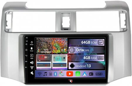 4Runner 2009-2017 - Navigatie dedicata Toyota 4Runner 2009-2017, 4GB RAM 64GB ROM, Octacore, Android 13, Display QLED 9", DSP, Carplay, Android Auto, Internet, Youtube, Waze, WIFI, Bluetooth