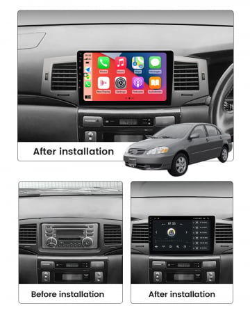 Navigatie dedicata Toyota Corolla 9 E120 2004-2006, 4GB RAM 64GB ROM, Octacore, Android 13, Display QLED 9", DSP, Carplay, Android Auto, Internet, Youtube, Waze, WIFI, Bluetooth [4]