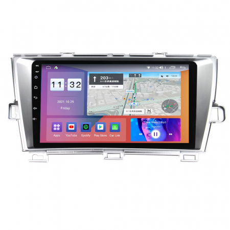 Navigatie dedicata Toyota Prius 2009-2015 (Silver), 4GB RAM 64GB ROM, Android 13, Display 9 " , Internet, Aplicatii, Waze, WI-FI, USB, Bluetooth, Mirrorlink [2]