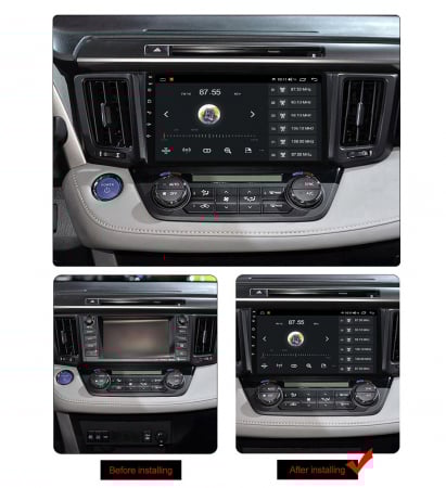 Navigatie dedicata Toyota RAV4 2013-2018, 4GB RAM 64GB ROM, Octacore, Android 13, Display QLED 9", DSP, Carplay, Android Auto, Internet, Youtube, Waze, WIFI, Bluetooth [4]
