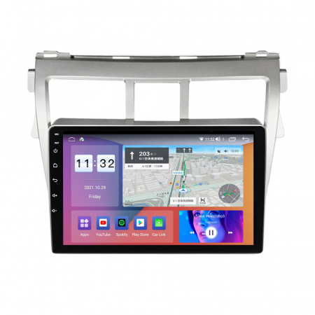 Navigatie dedicata Toyota Vios 2007-2012, 4GB RAM 64GB ROM, Octacore, Android 13, Display QLED 9", DSP, Carplay, Android Auto, Internet, Youtube, Waze, WIFI, Bluetooth [2]