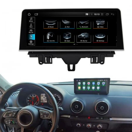 Navigatie dedicata Audi A3 2012-2018, Android 13, Display 8,8 inch , Internet , Aplicatii , Waze , Wi Fi , Usb , Bluetooth , Mirrorlink, Carplay.necesita comenzi volan [2]