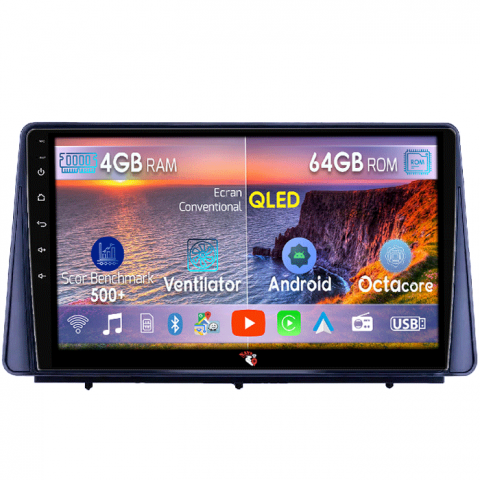 Focus 2019 - Navigatie NAVI-IT compatibil cu Ford Focus 2019+, 4 GB RAM 64GB ROM, Android 13, Display QLED, 9", DSP, Carplay, Android Auto, Internet, Youtube , Waze , WI-FI , USB , Bluetooth