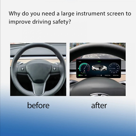 Navigatie NAVI-IT Dashboard Headup Display compatibil cu Tesla Model 3/Model Y 2017-2022, bord digital, 8.8", Android Auto & Apple Carplay, Linux, procesor Intel [1]