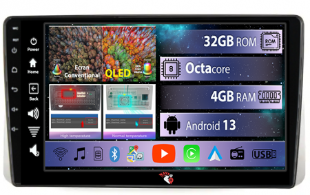 Navigatie dedicata Chrysler Grand Voyager 2013-2016, 4 GB RAM 32GB ROM, Android 13, Display QLED 1K, 9", DSP, Carplay, Android Auto, Internet, Youtube , Waze , Wi Fi , Usb, Bluetooth [1]