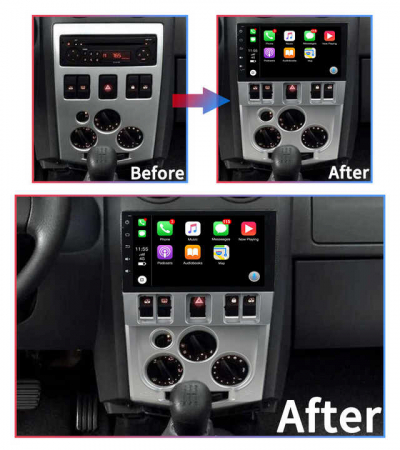 (Resigilata) Navigatie dedicata Renault&Dacia  2004-2009, 2GB RAM 32GB ROM, Quad Core, Display 9" IPS Full HD, Carplay&Android Auto, Android 14, Suport camere AHD [1]